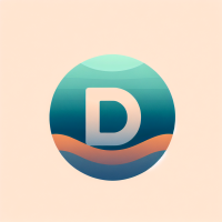 a favicon logo with letter D